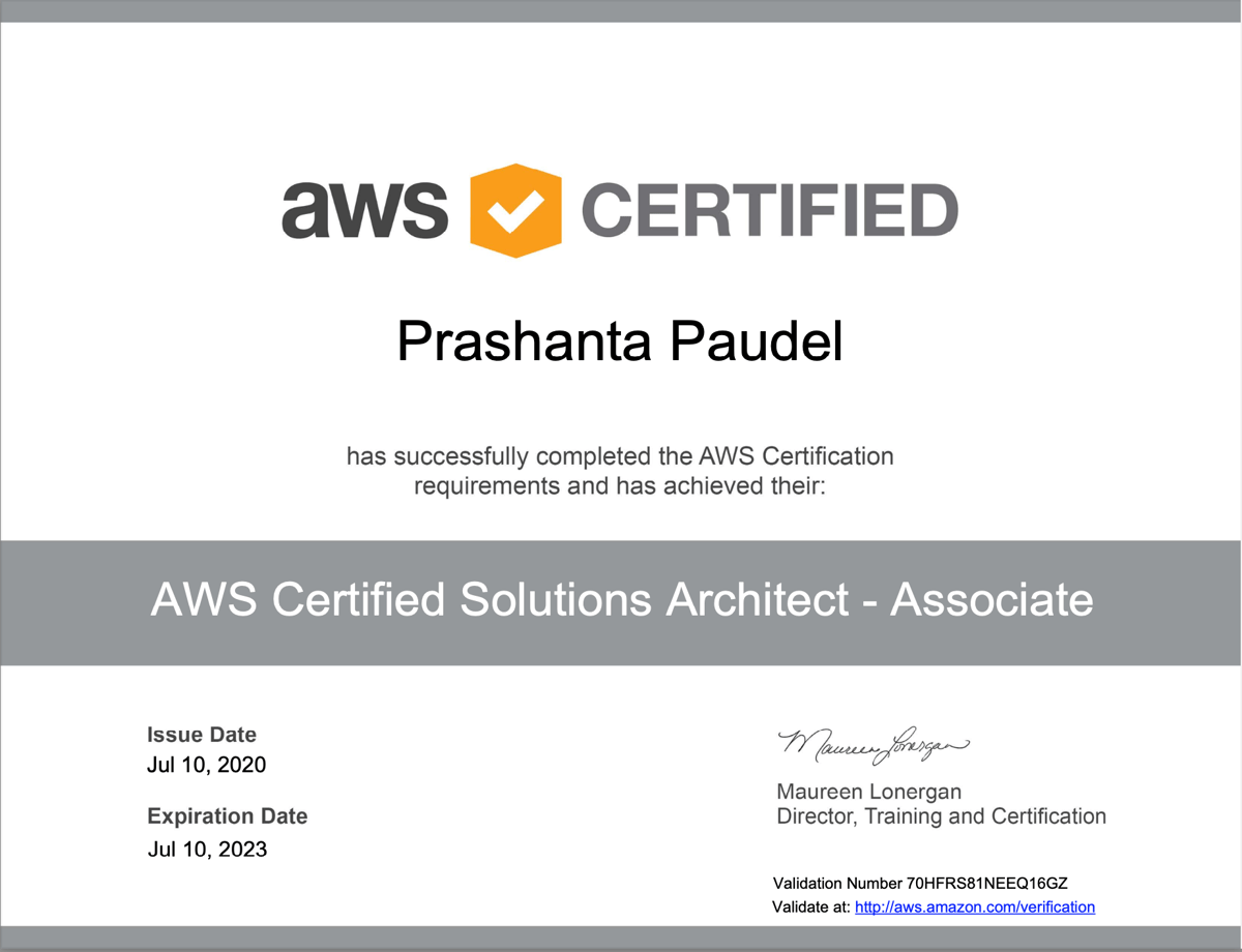 AWS Certified Solution Architect-Associate